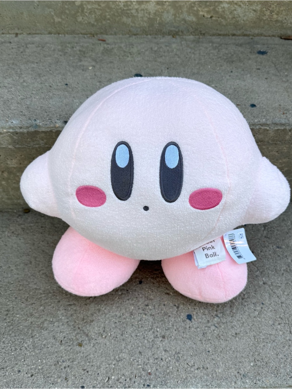 NWT Kirby Light Pink Plush Kawaii Stuffie 13”X16”